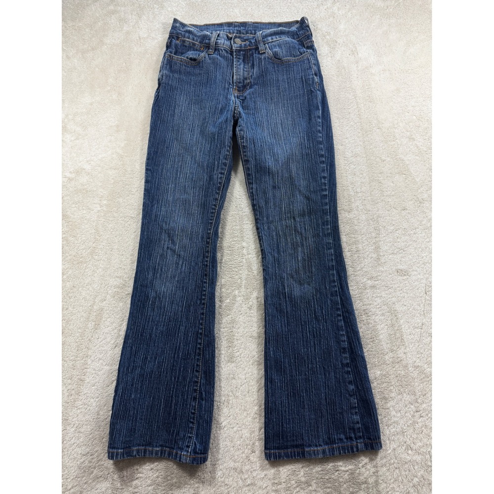 J. Galt Womens Flare Low Rise Stretch Blue Denim Jeans S Meas: 25x28